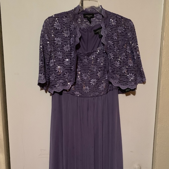 Rm Richards Sequin Lace Bolero Jacket 